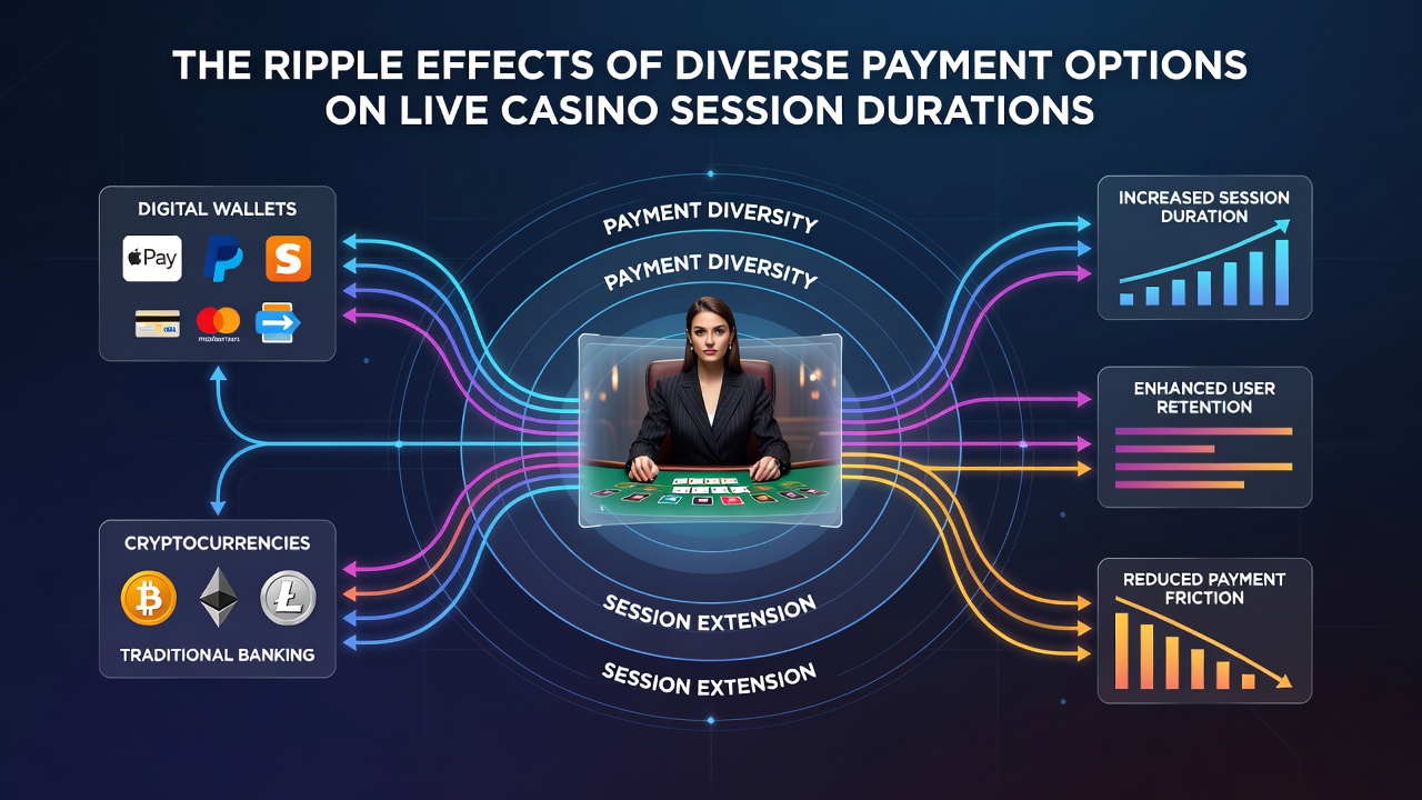 Live-Casino-Sitzungen mit diversen Zahlungsoptionen